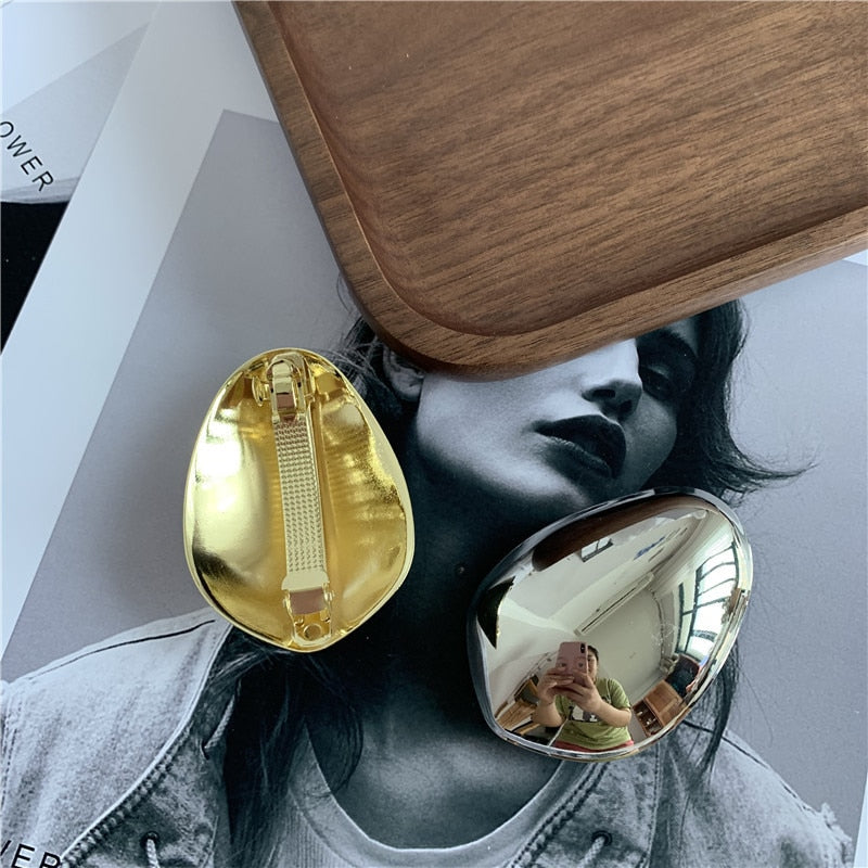 Bubble Barrette Hair Clips - Gold or Silver