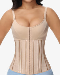 Waist Trainer for Workout Waist Cincher Tummy Control Steel Hourglass Shapewear Vest with Bra
