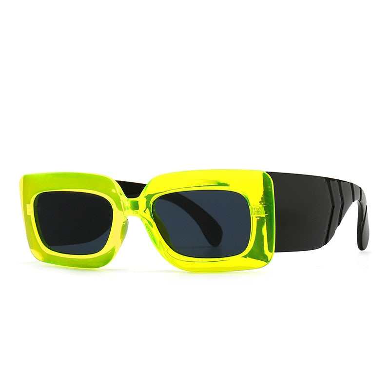 Caitlin Square Wide Temple Sunglasses