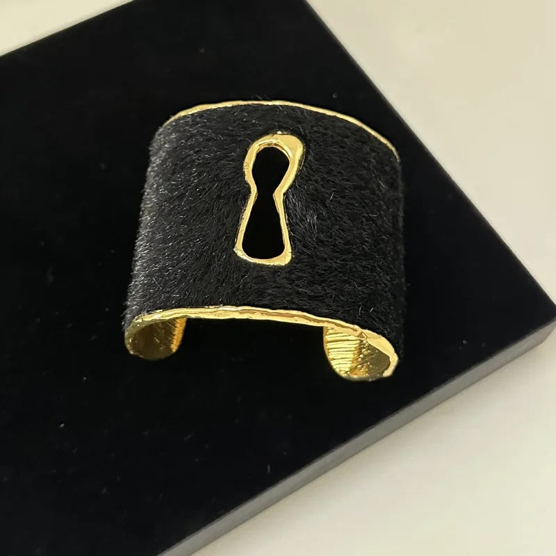 Carin Keyhole Cuff Bracelet