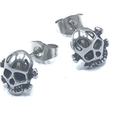 Cast Skull Heads Earring