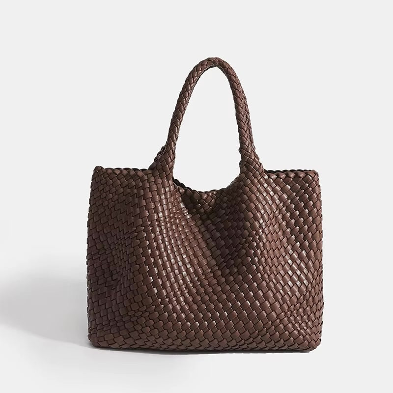 Eivissa Faux Leather Woven Totes - 16 Colors