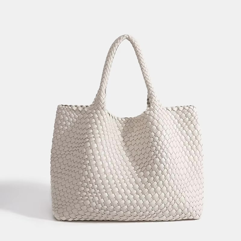 Eivissa Faux Leather Woven Totes - 16 Colors