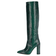 Croco and Serpentine Prints Boots -  US 6.5 (37) - SALE