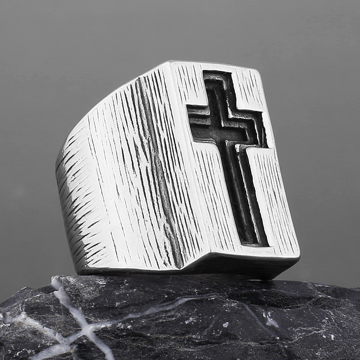 Cross Shield Ring