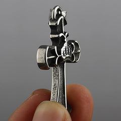 Crown Cross-Motif Necklace