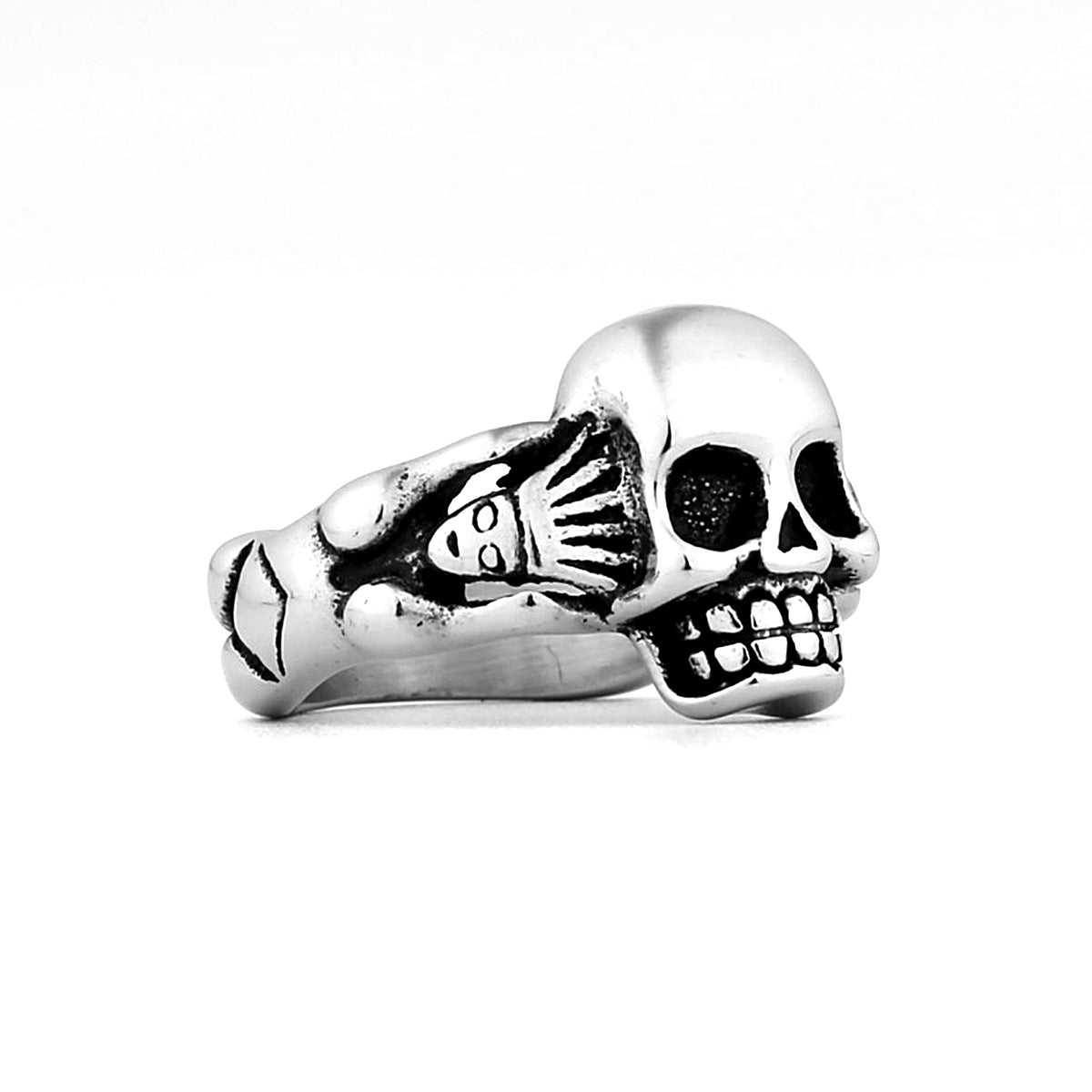 Crown Man Skull Ring