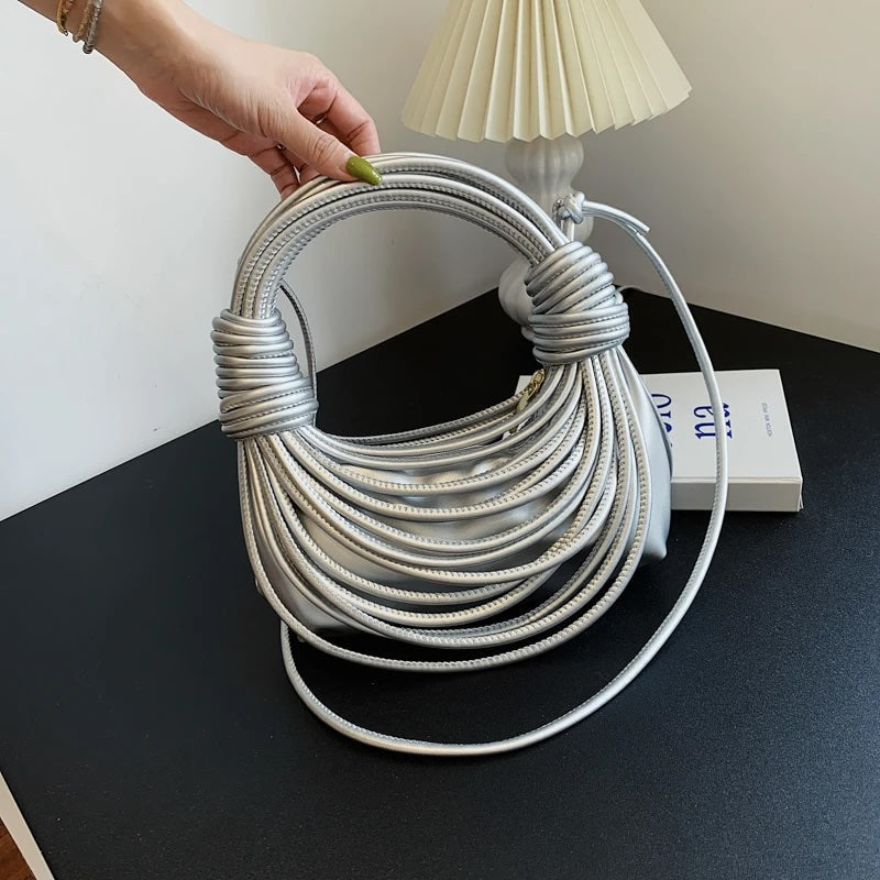 Defini Sculptural Cascading Cords Bag