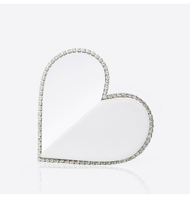 Diamond Heart Evening Clutch Bags - 4 Colors