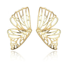Donna Butterfly Stud Earrings - Gold or Silver
