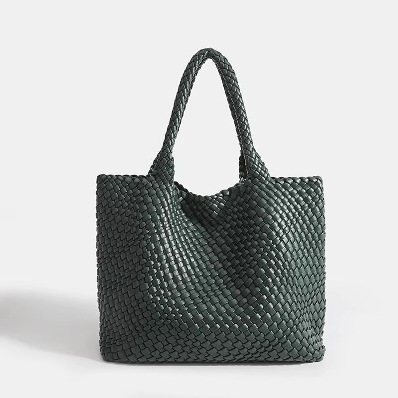 Eivissa Faux Leather Woven Totes - 16 Colors