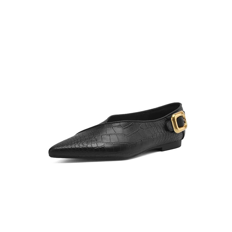 Dylla Pointed Tulip Wrap Flats