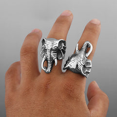 Elephant Head Ivory Ring