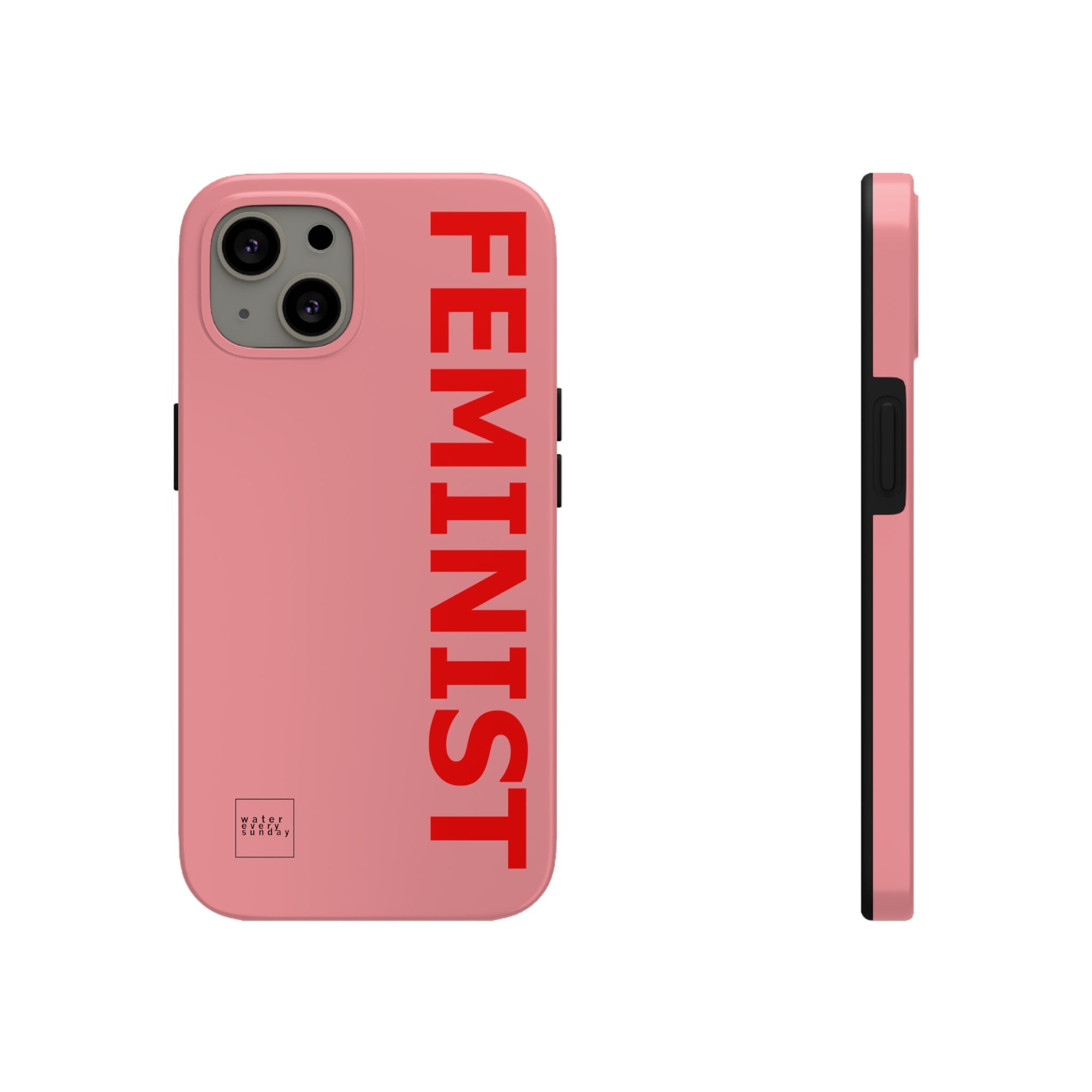 FEMINIST SPOKE iPhone Cases - Pink