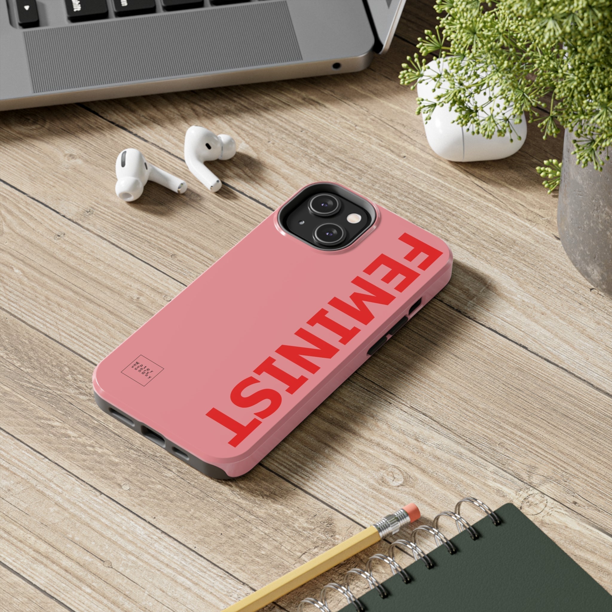 FEMINIST SPOKE iPhone Cases - Pink