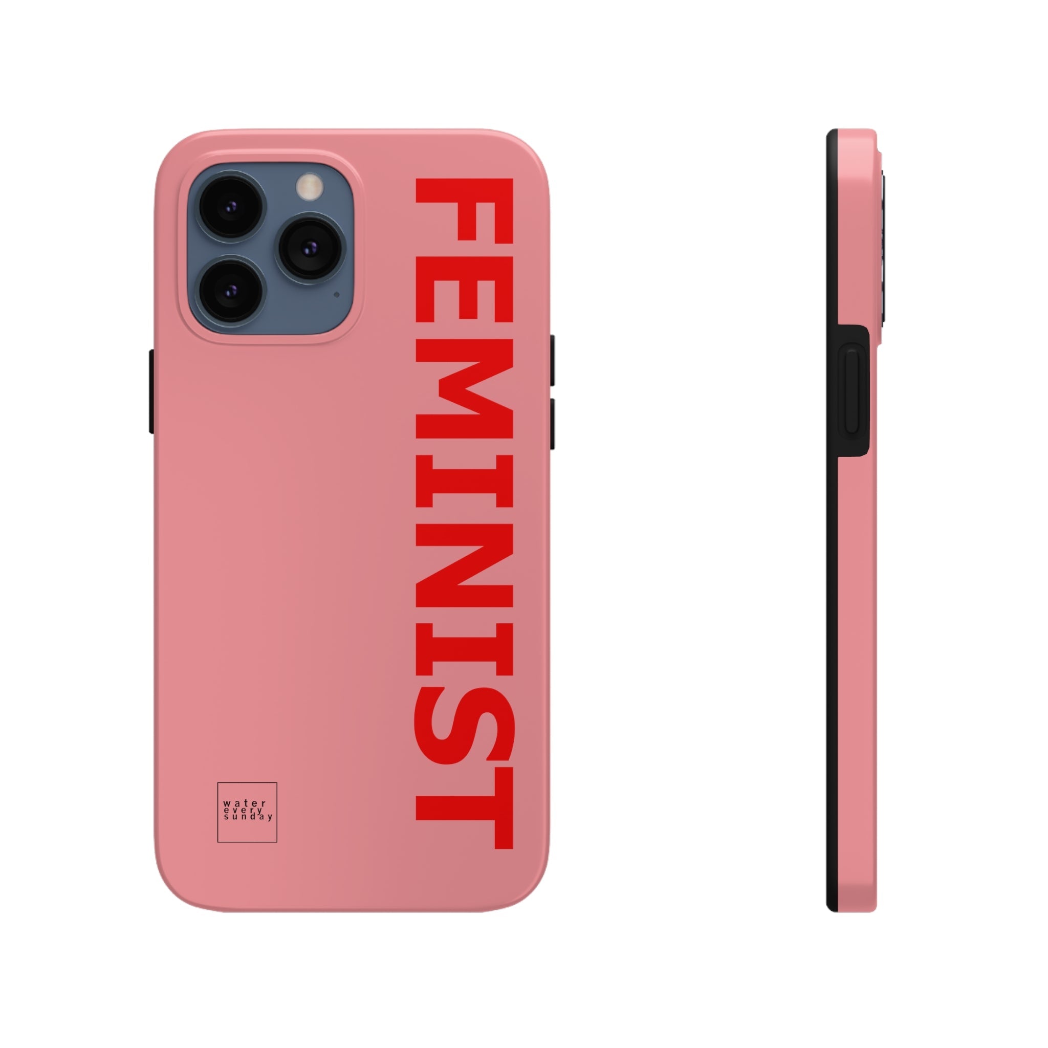 FEMINIST SPOKE iPhone Cases - Pink