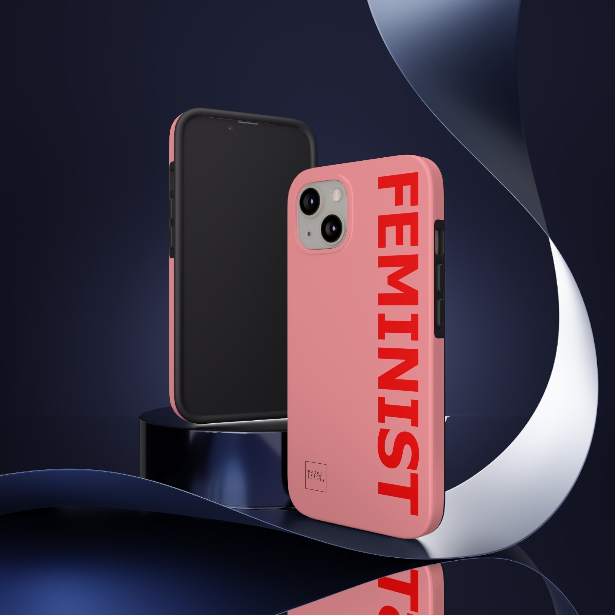 FEMINIST SPOKE iPhone Cases - Pink