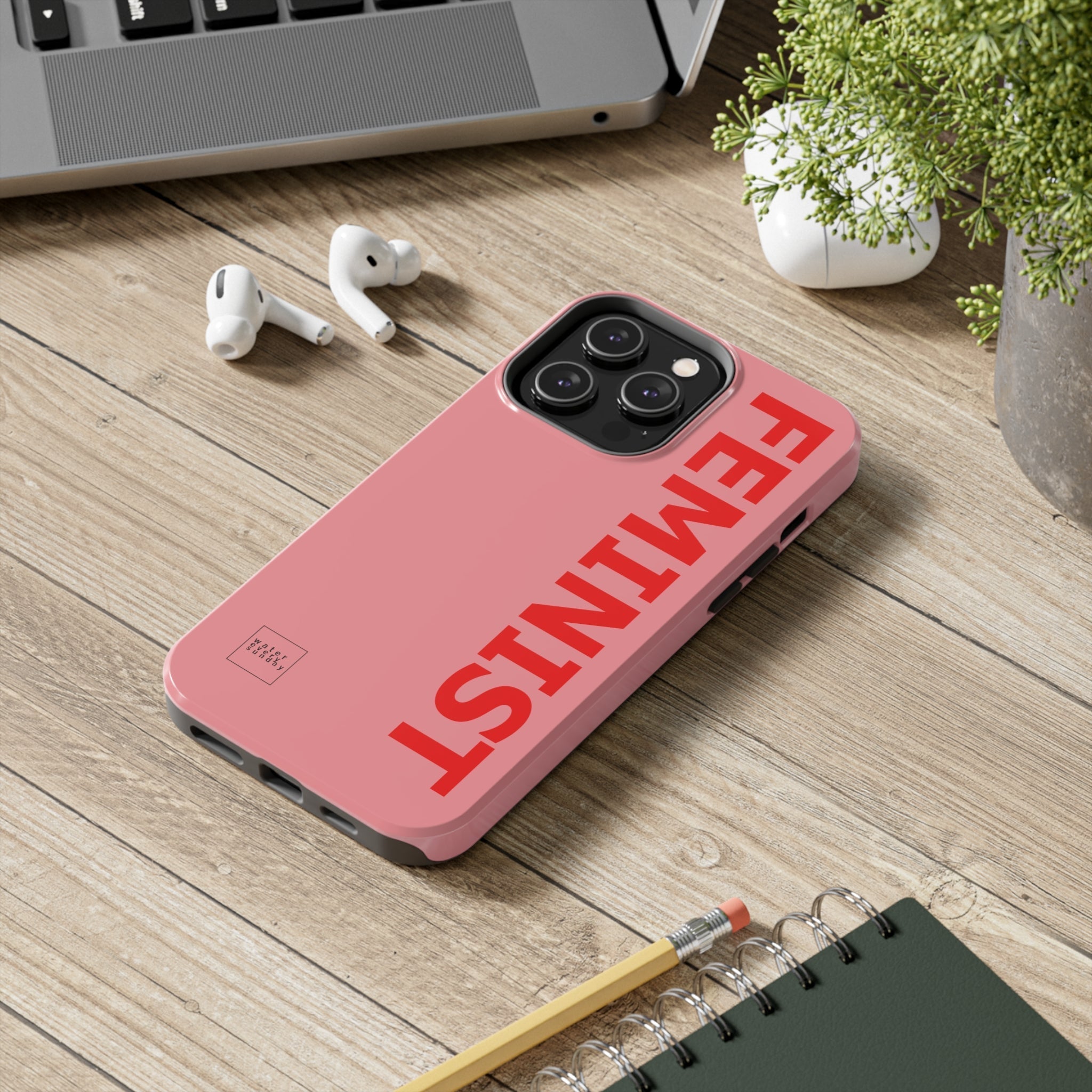 FEMINIST SPOKE iPhone Cases - Pink