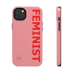 FEMINIST SPOKE iPhone Cases - Pink