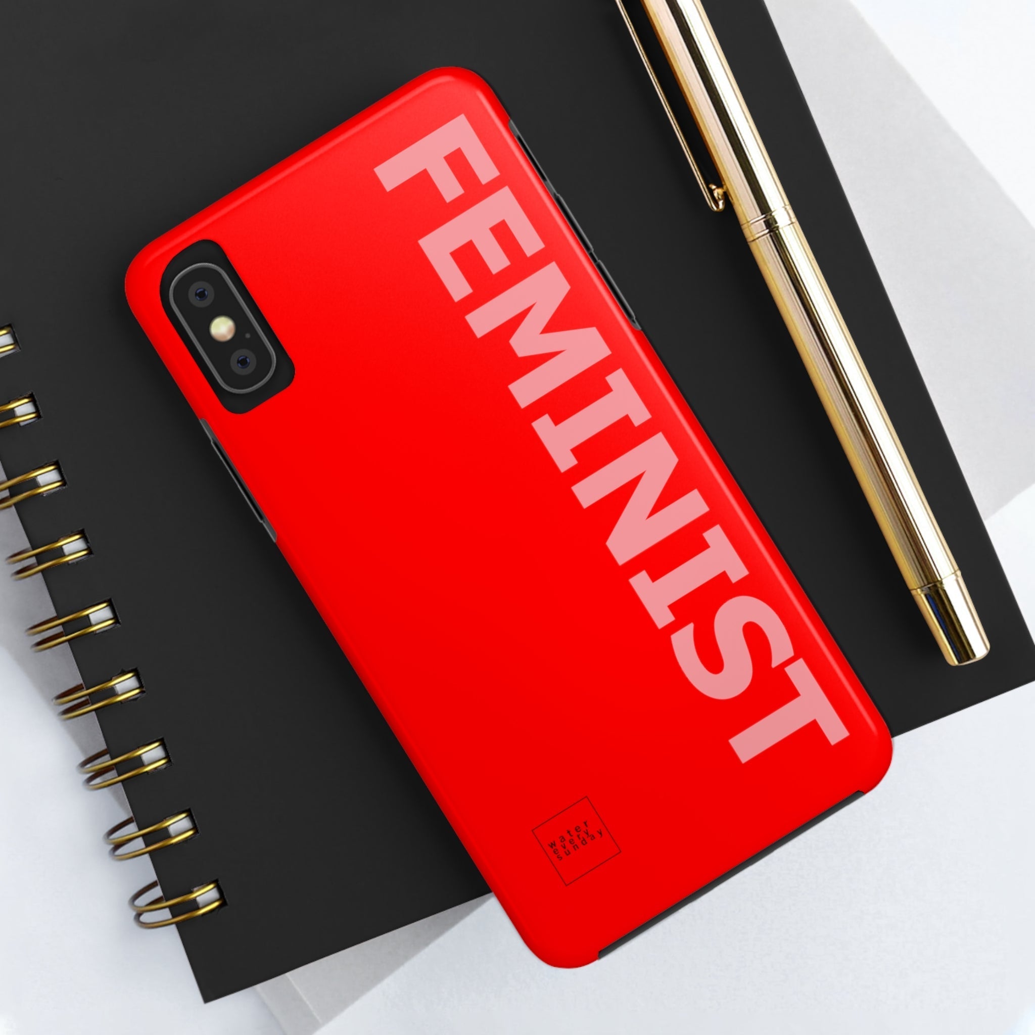 FEMINIST SPOKE iPhone Cases - Red