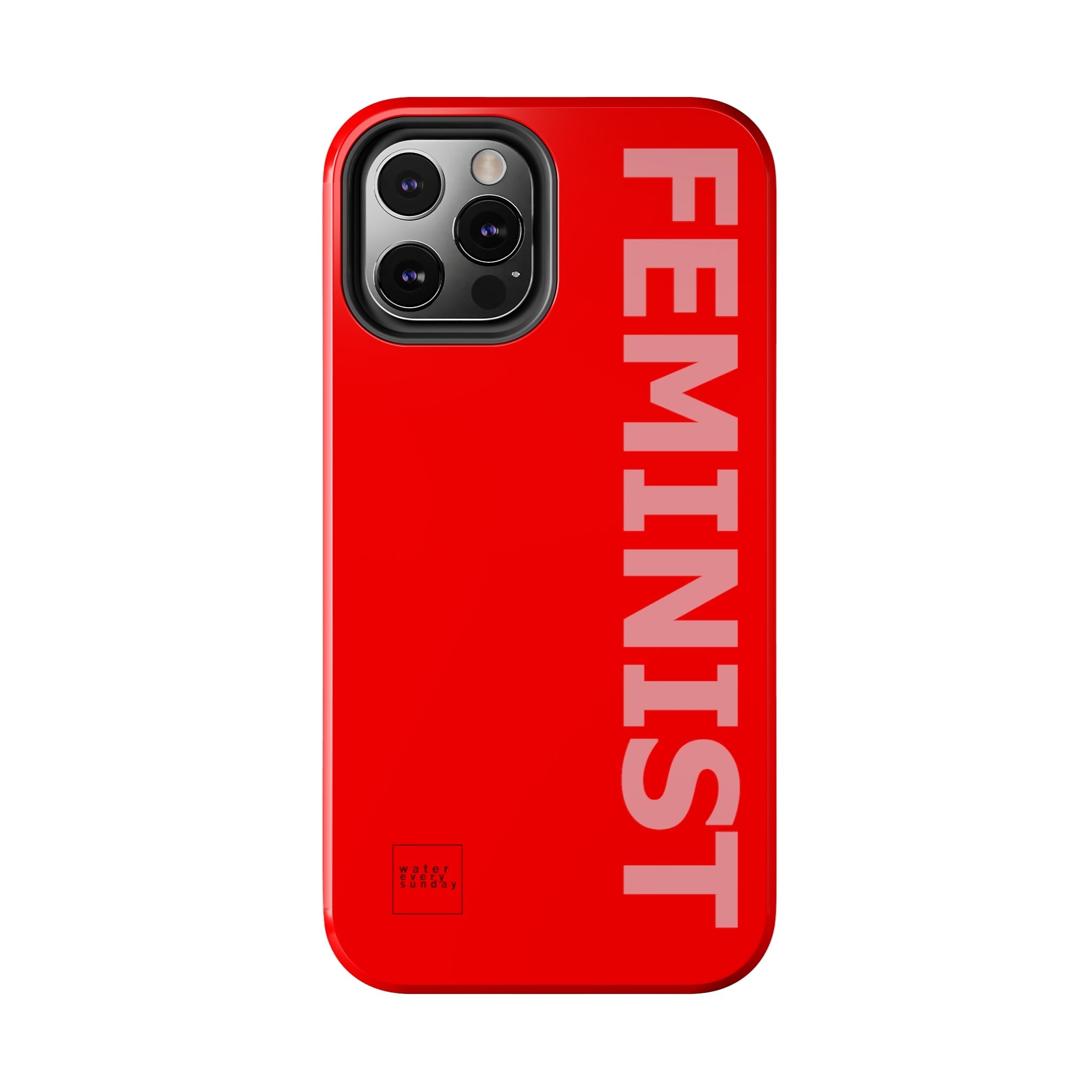 FEMINIST SPOKE iPhone Cases - Red