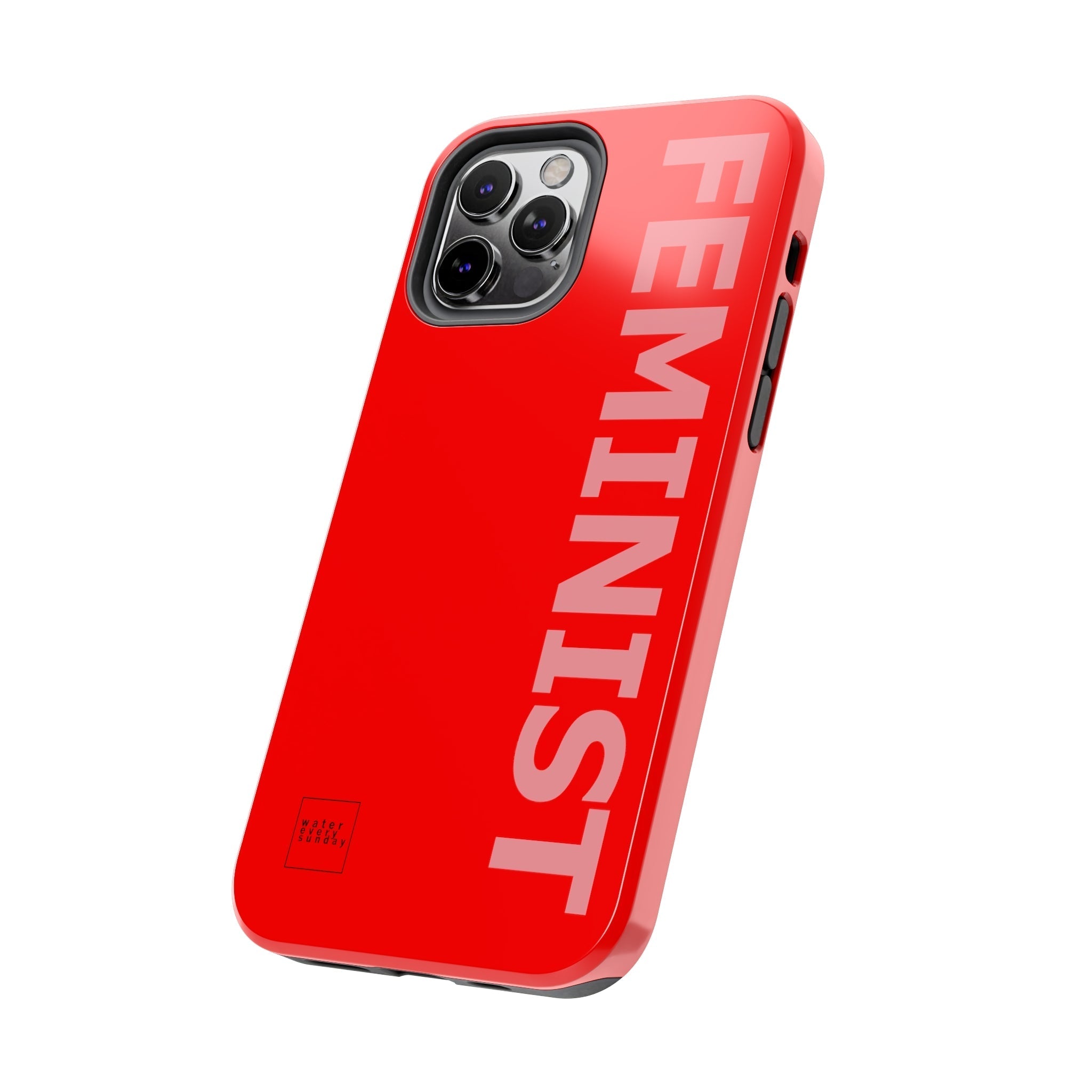 FEMINIST SPOKE iPhone Cases - Red