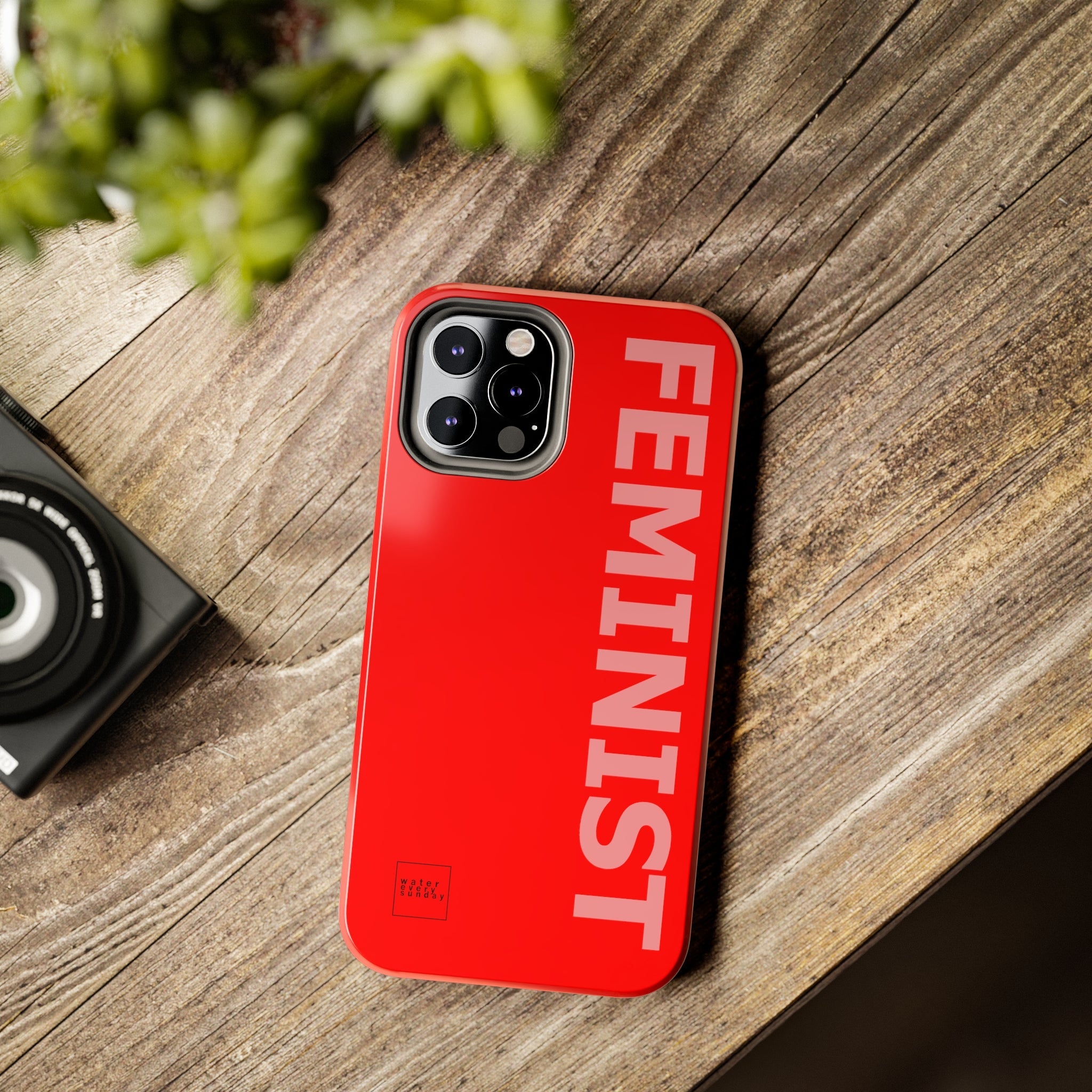 FEMINIST SPOKE iPhone Cases - Red