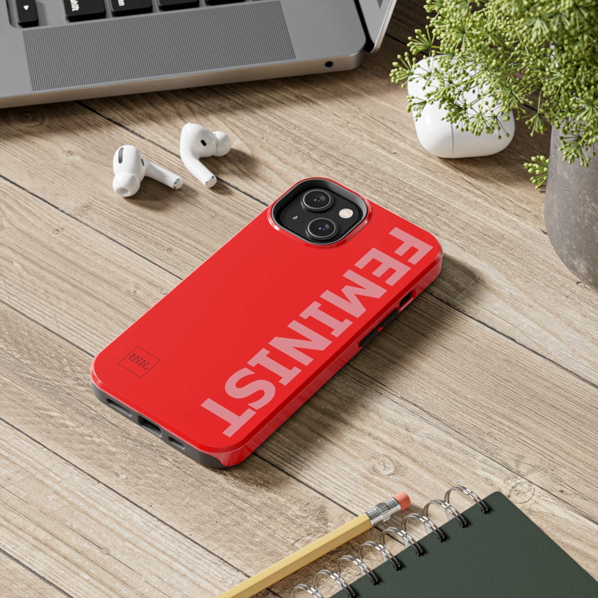 FEMINIST SPOKE iPhone Cases - Red