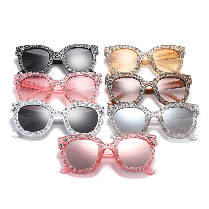 Faith Star Studded Cat Eye Sunglasses - 7 Colors