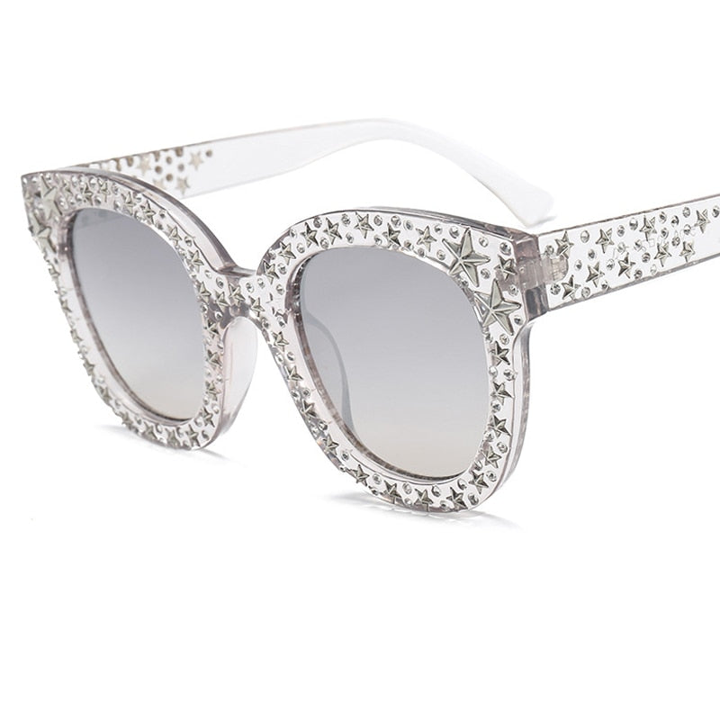 Faith Star Studded Cat Eye Sunglasses - 7 Colors