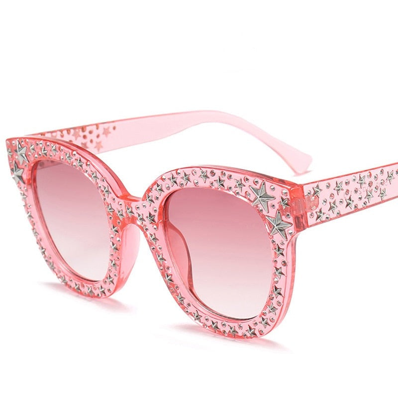 Faith Star Studded Cat Eye Sunglasses - 7 Colors