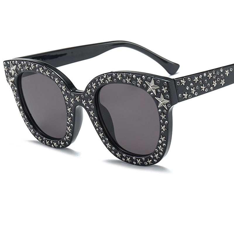Faith Star Studded Cat Eye Sunglasses - 7 Colors