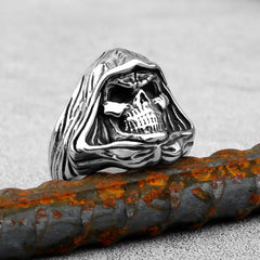 UNISEX Punk Reaper-Ghost Skull-Motif Ring