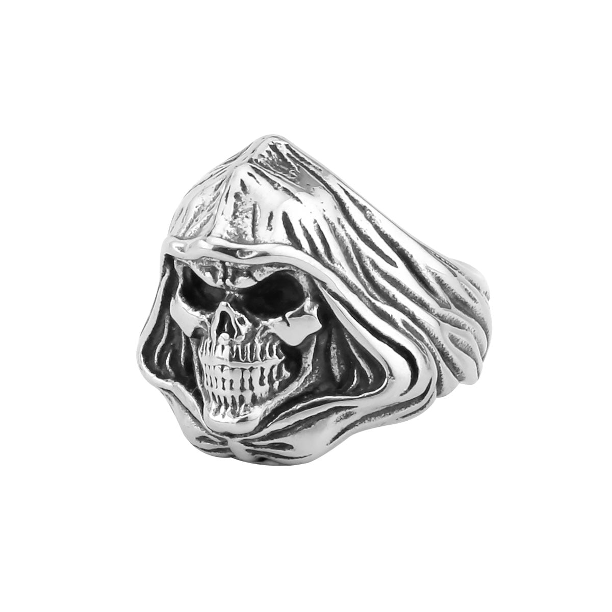 UNISEX Punk Reaper-Ghost Skull-Motif Ring
