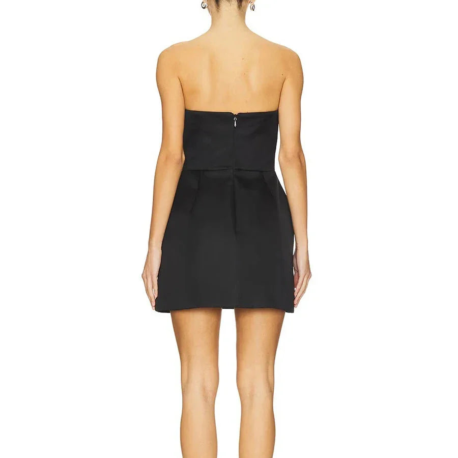 Fatima Floral Appliqué Tube Dress