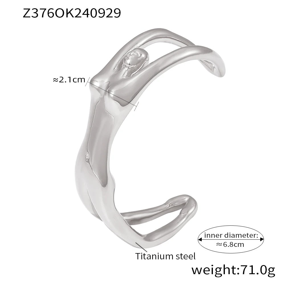 Female Figure Cuff Bracelet