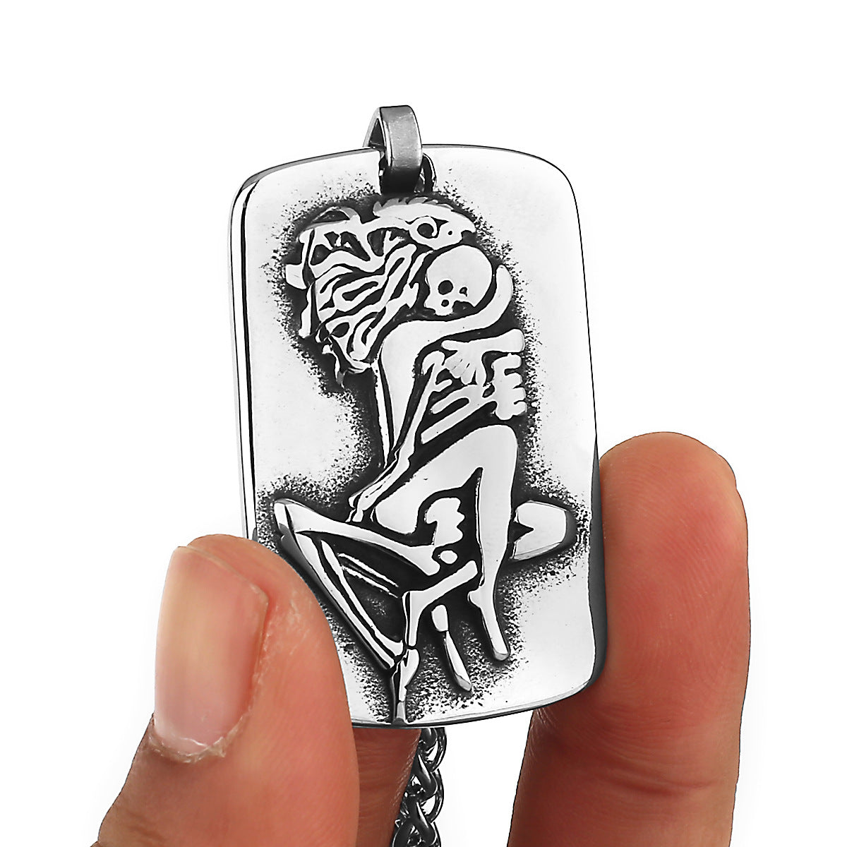 Forever-Together Skeleton-Motif Necklace
