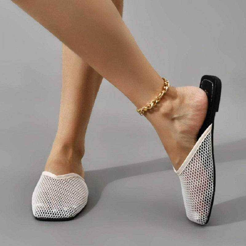 Franchi Mesh Mule Slippers - 3 Colors
