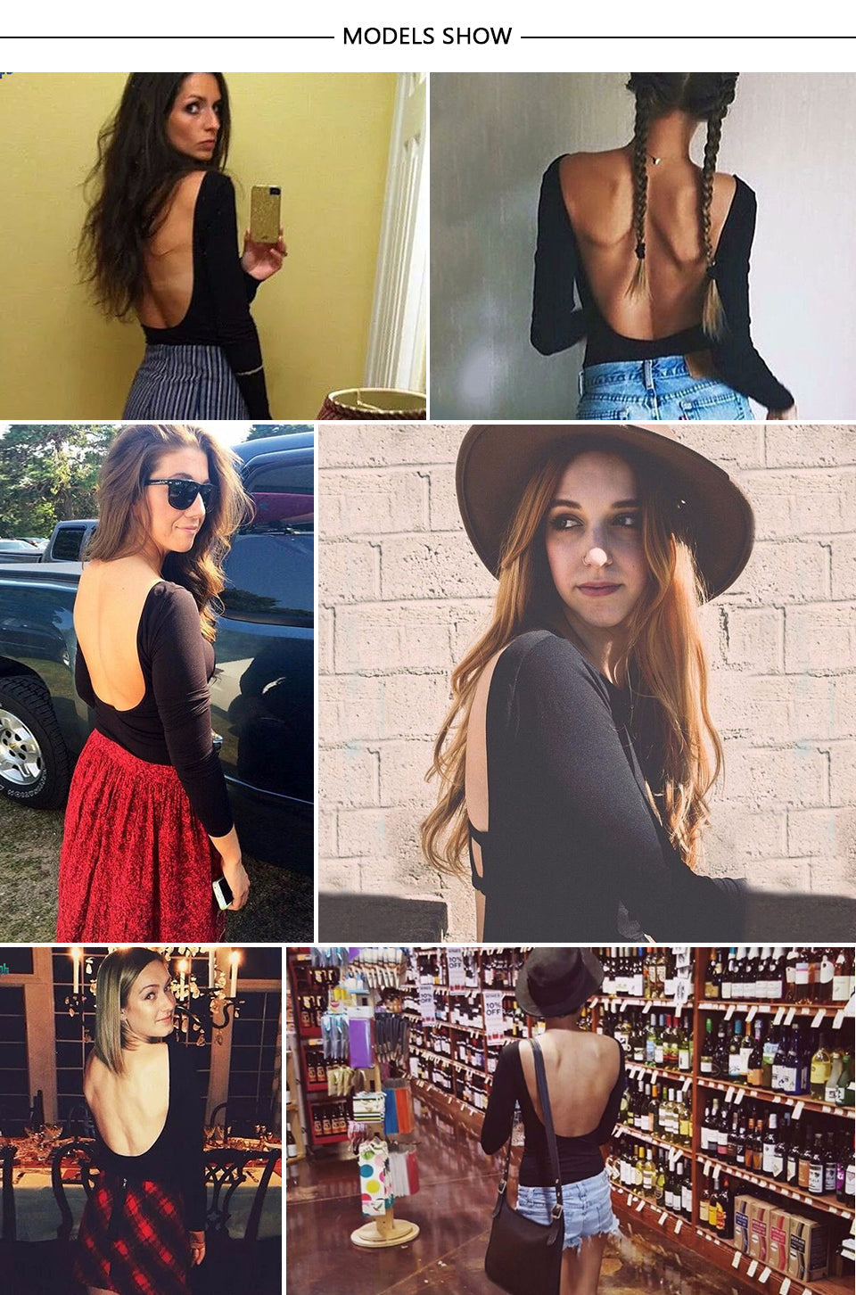 Gina Low-Back Long Sleeve Top