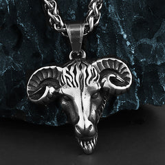Goat Head Pendant Necklace