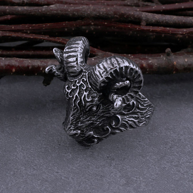 Goat Sheep Head Animal Ring
