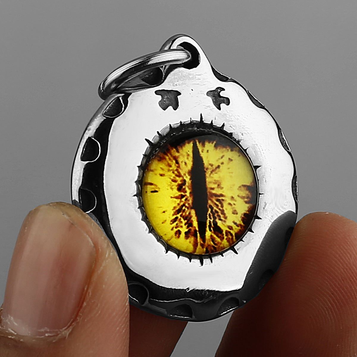 Goth Devil Eyes Necklace