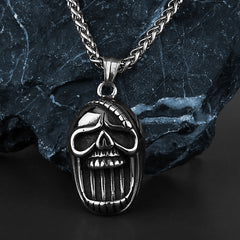 Unisex Goth Skull-Motif Necklace
