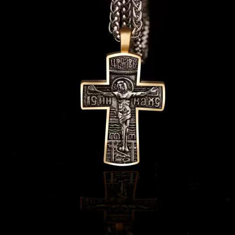 Unisex Goth Cross-Motif Necklace