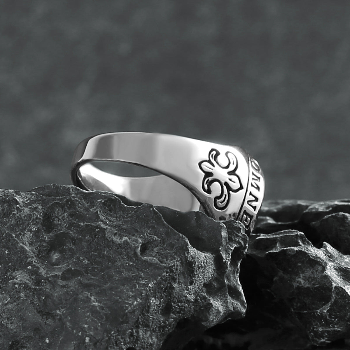 Goth Viking Compass Ring