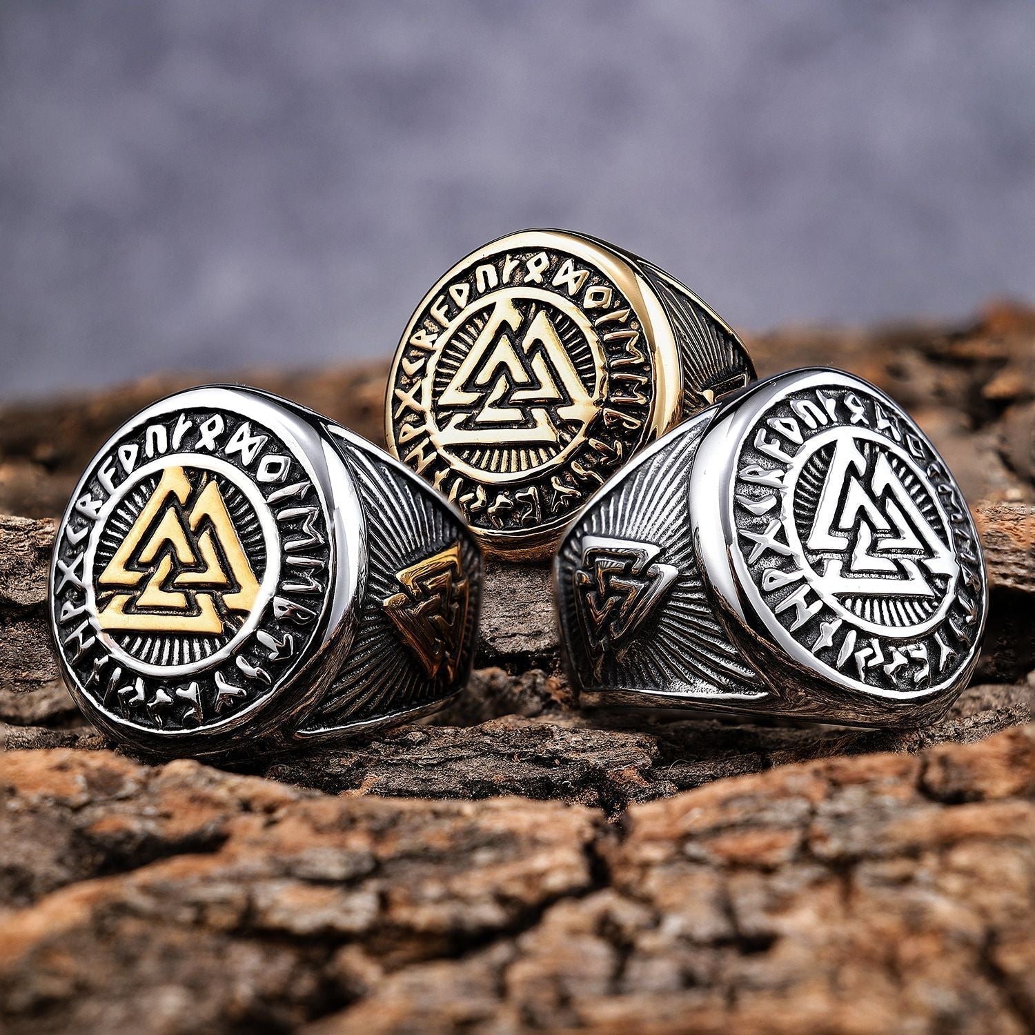 Goth Viking Rune Ring