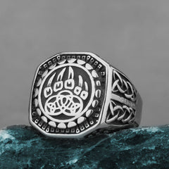 Goth Wolf Claw Ring