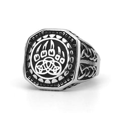 Goth Wolf Claw Ring