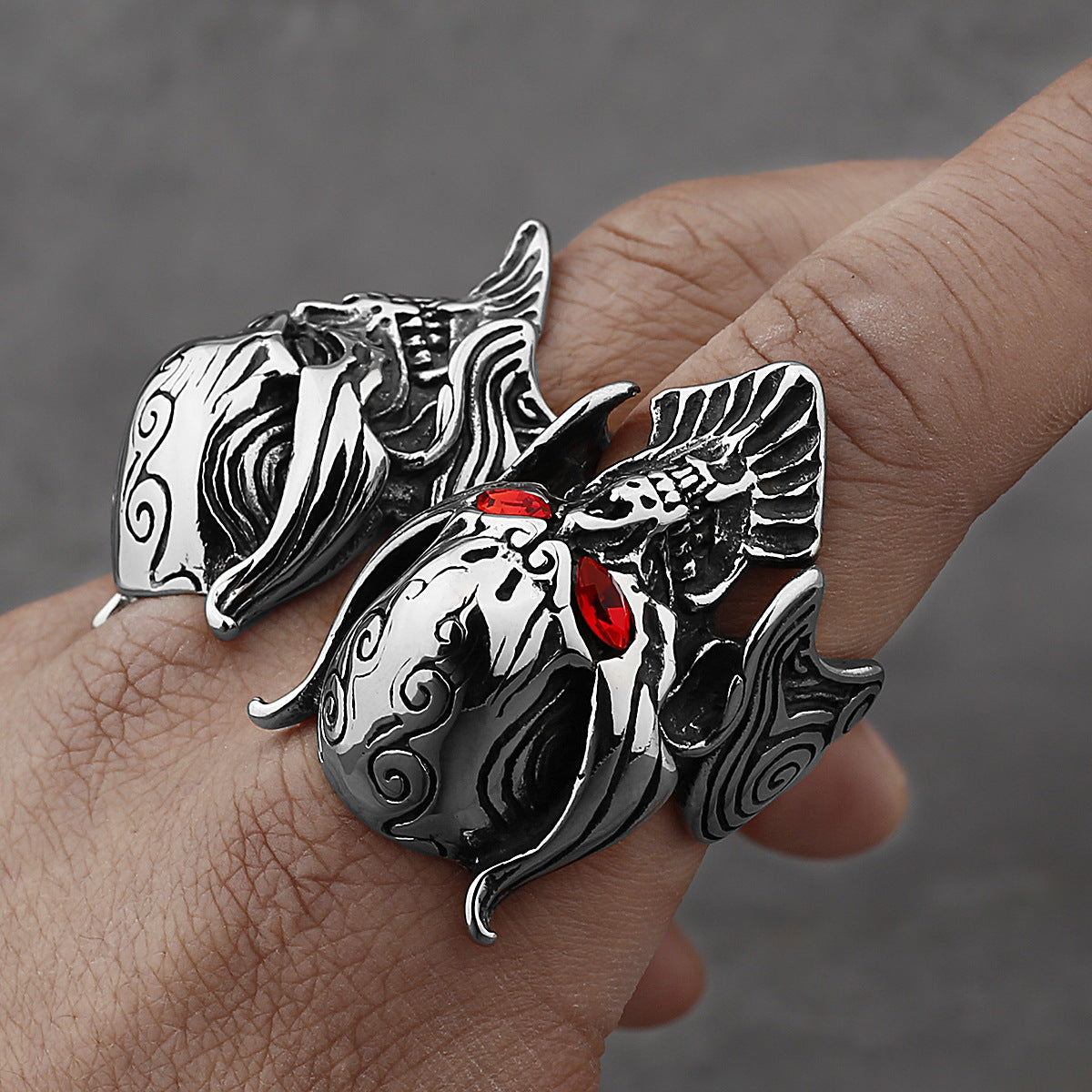 Goth Wolf Tooth Ring