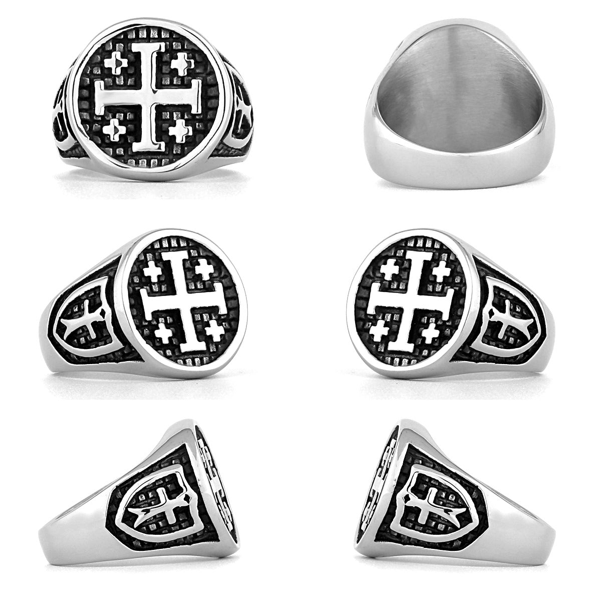 UNISEX Gothic Cross-Motif Vintage Ring